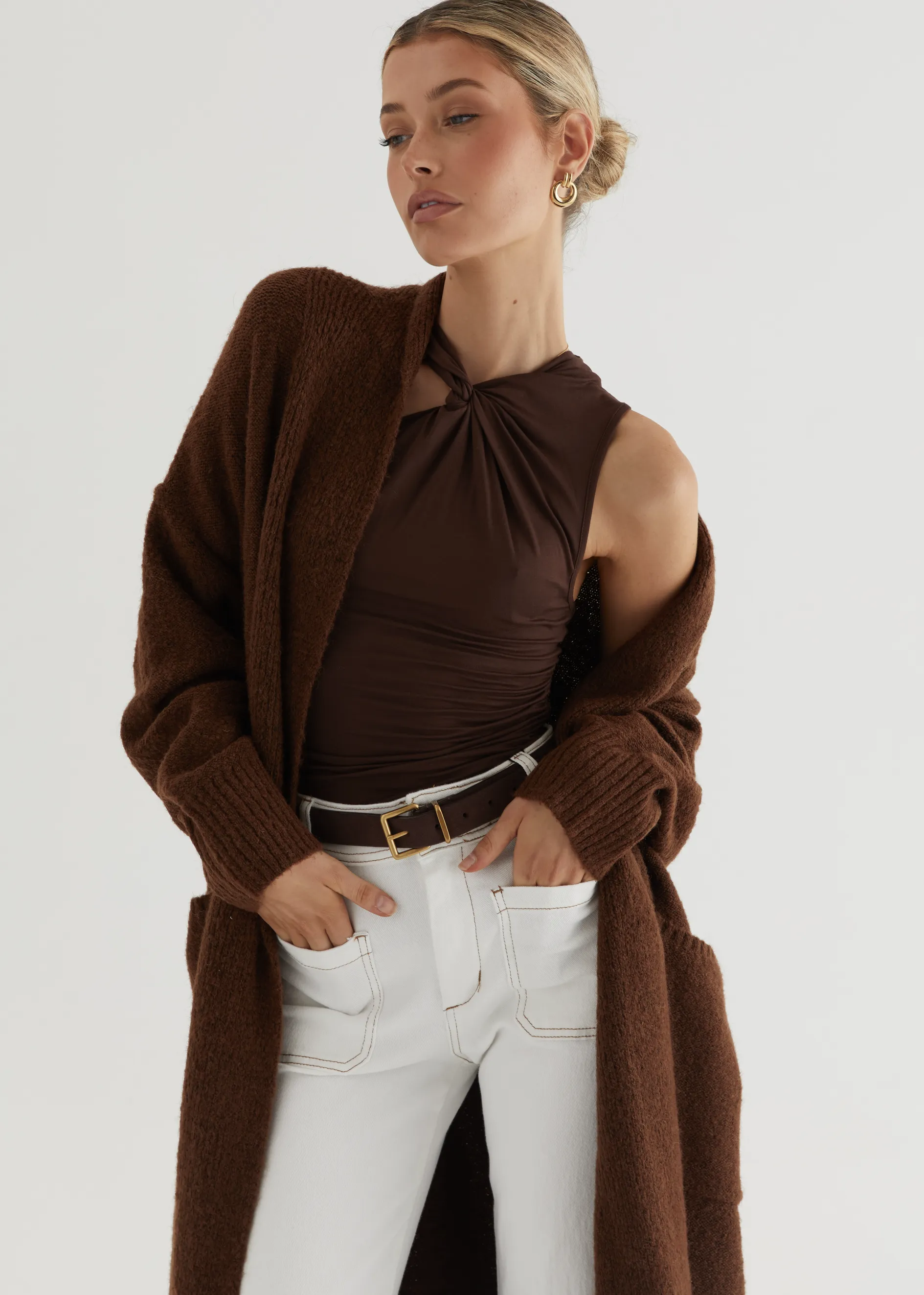 Marcella Cardigan - Chocolate