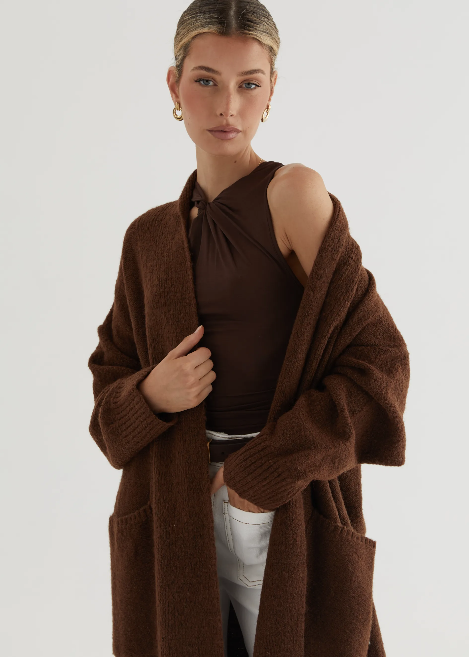Marcella Cardigan - Chocolate