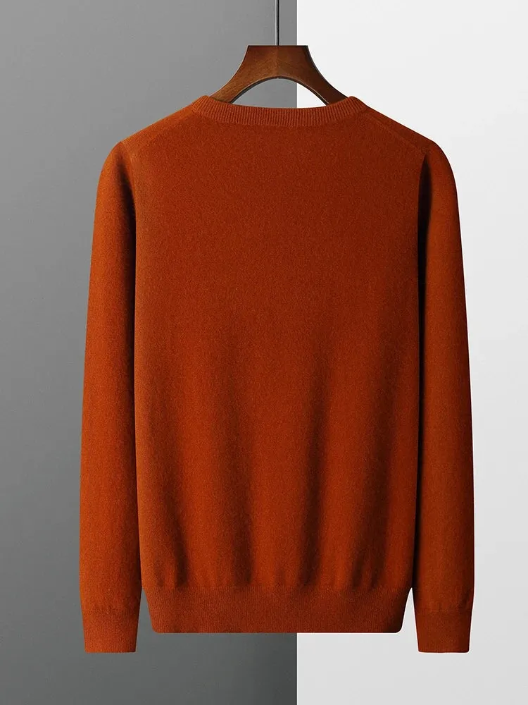 Men's Wool  Round Neck Sweater