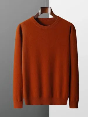 Men's Wool  Round Neck Sweater