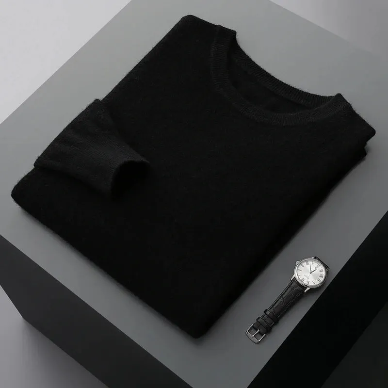 Men's Wool  Round Neck Sweater