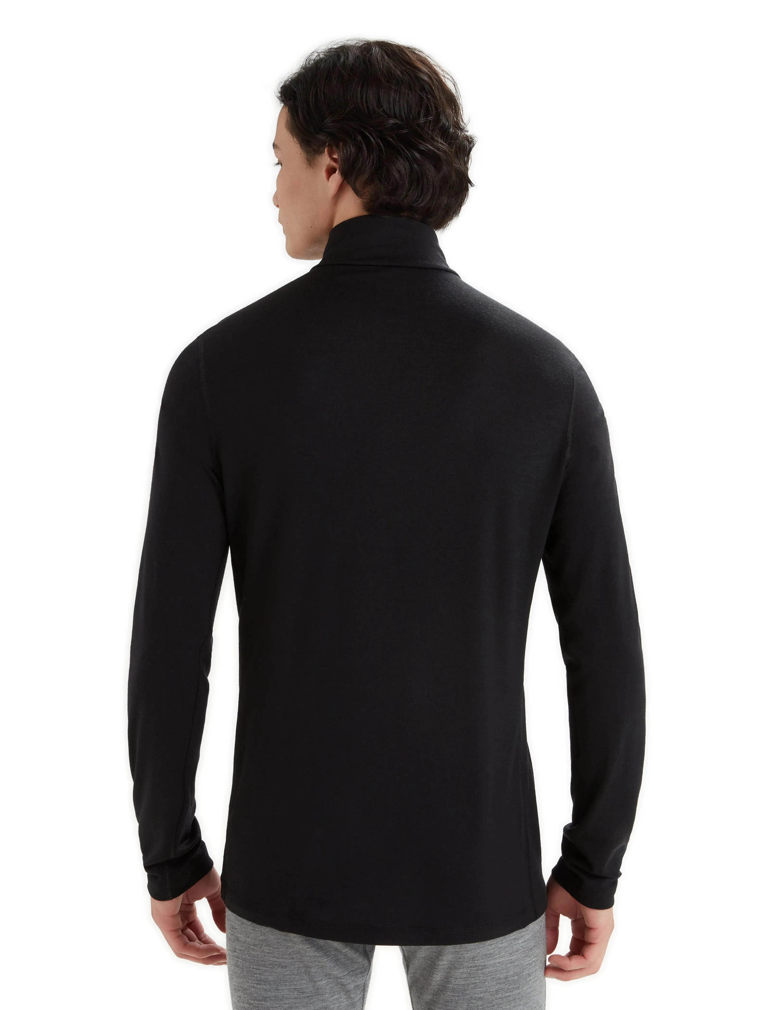 Merino 200 Oasis Long Sleeve Half Zip - Black