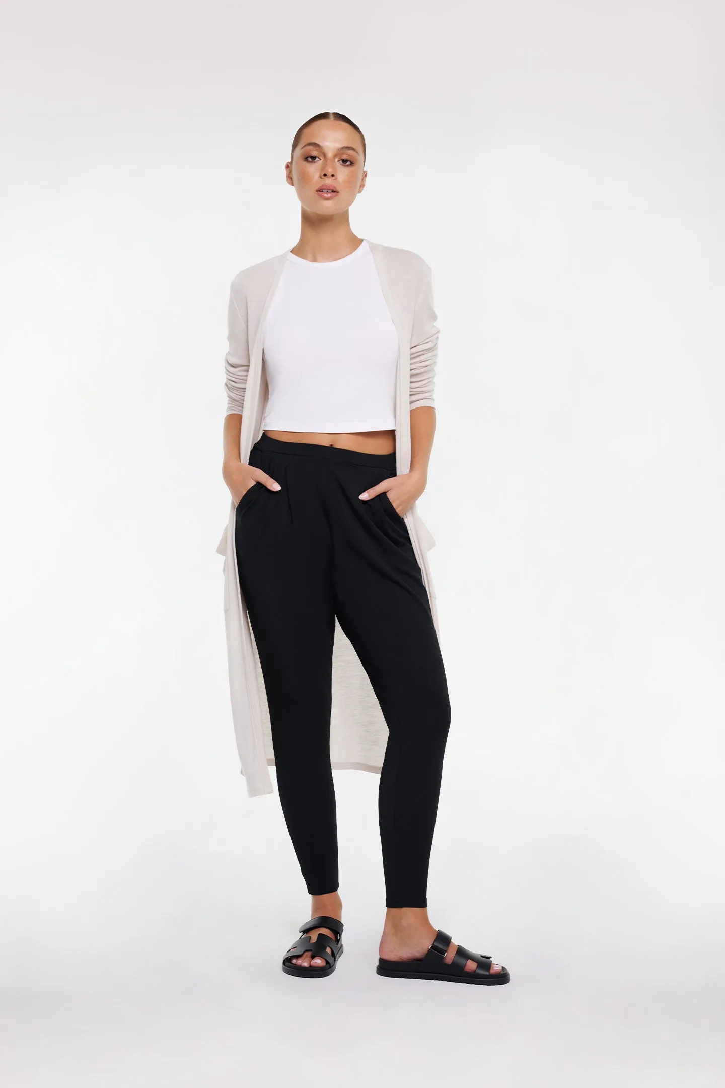 MERINO WOOL LONG CARDIGAN