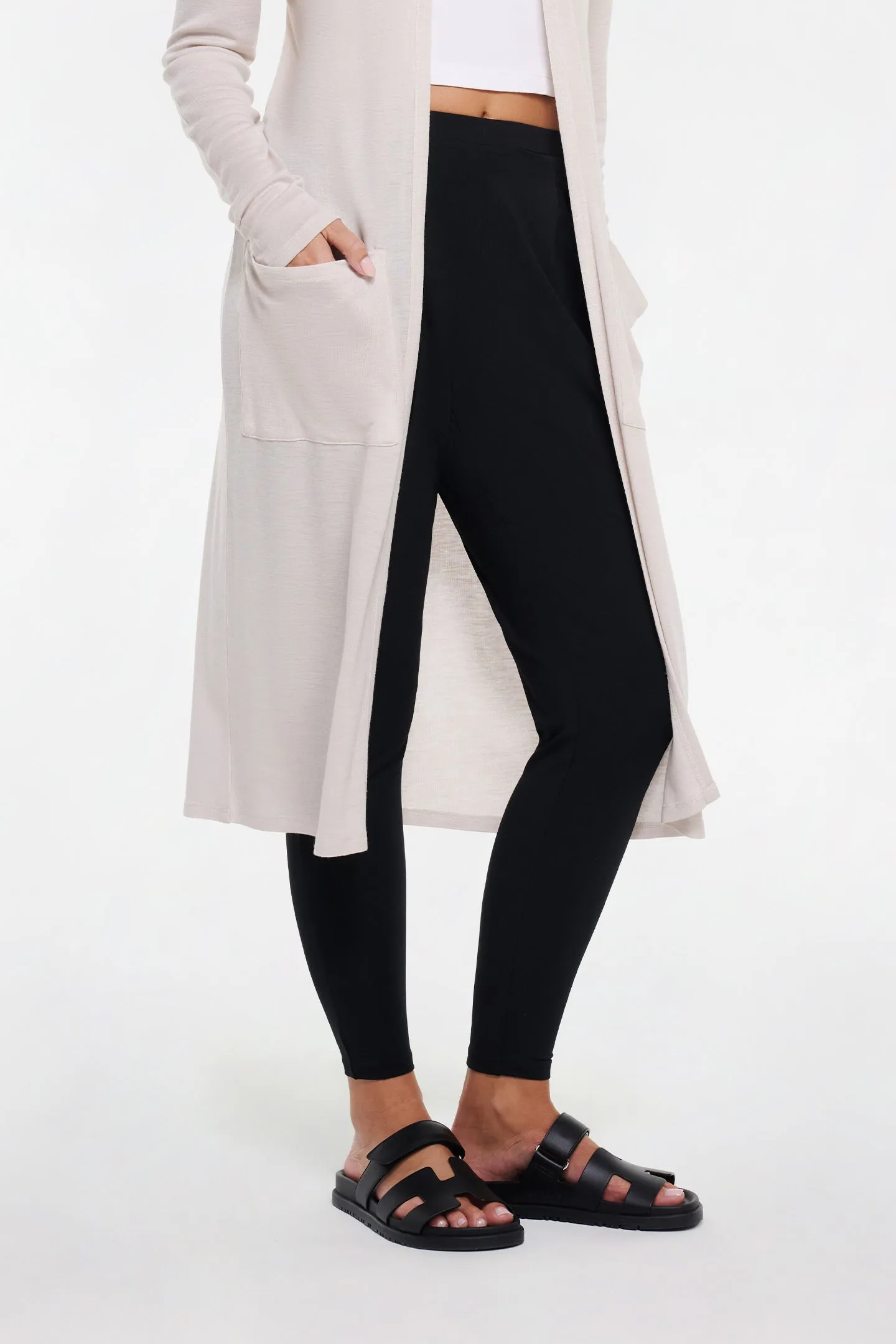 MERINO WOOL LONG CARDIGAN
