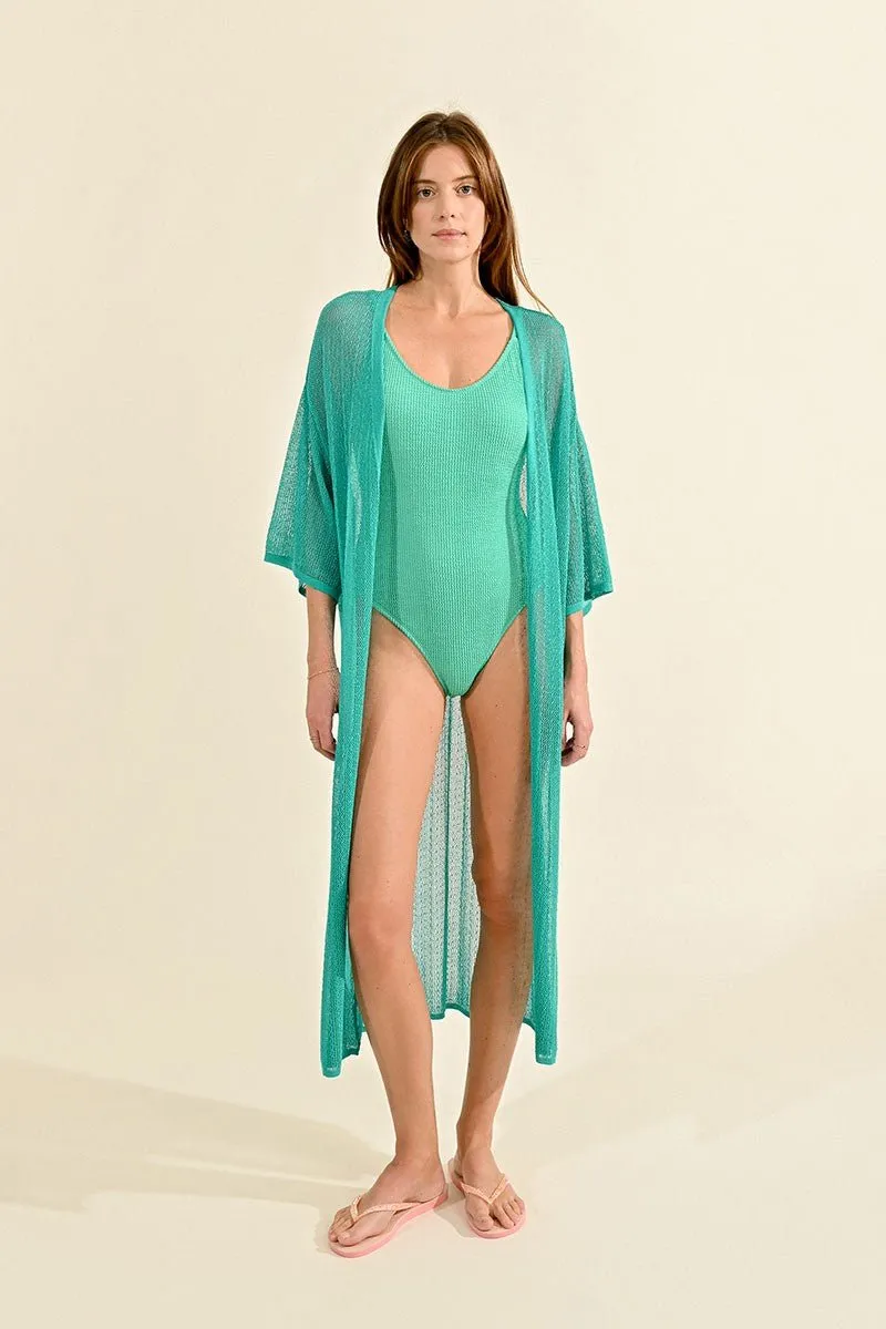 MID-LENGTH FINE KNIT CARDIGAN