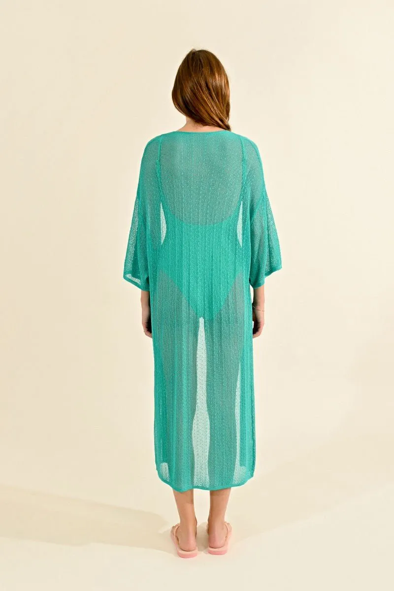 MID-LENGTH FINE KNIT CARDIGAN