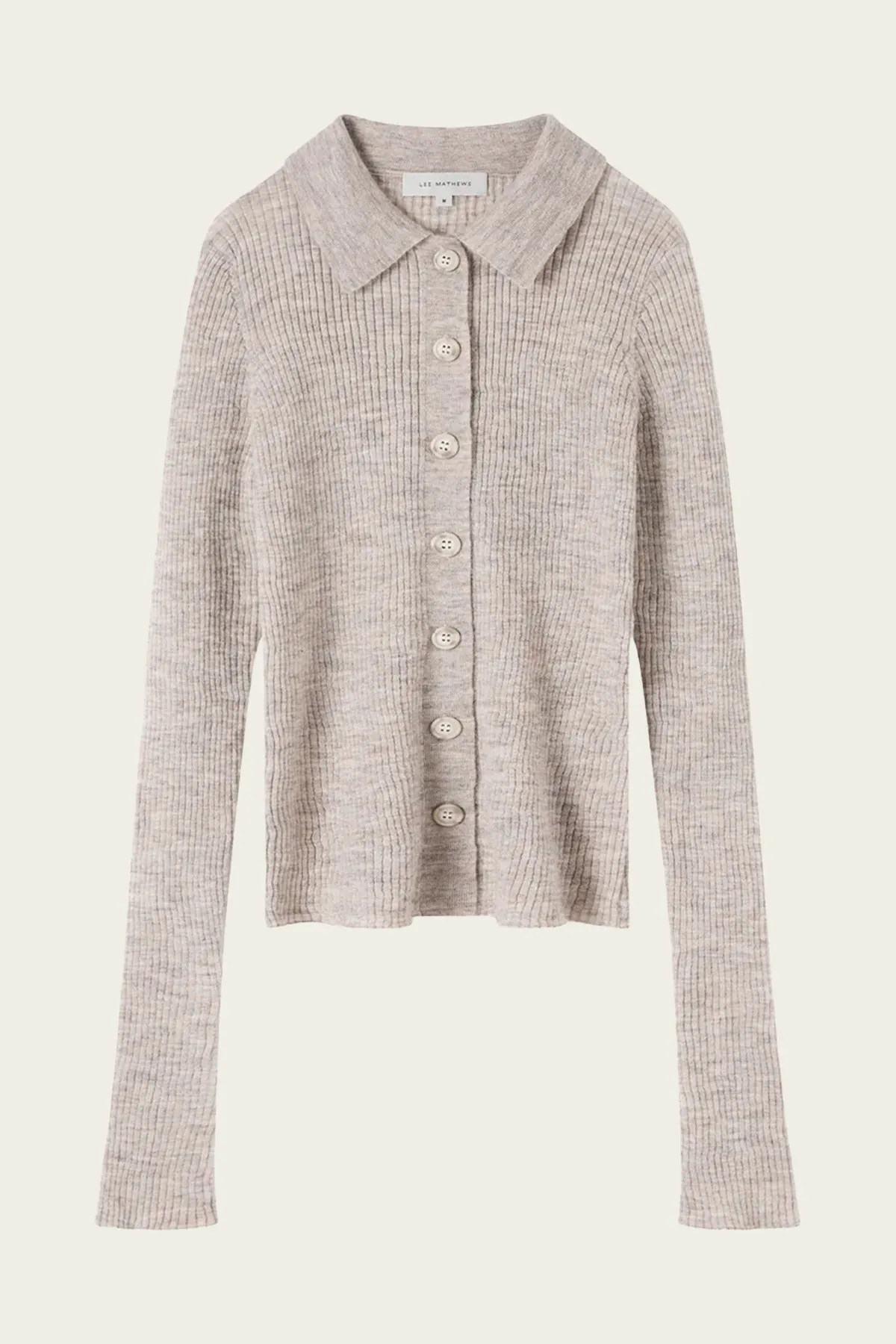 Mila Ribbed Cardigan in Hazel