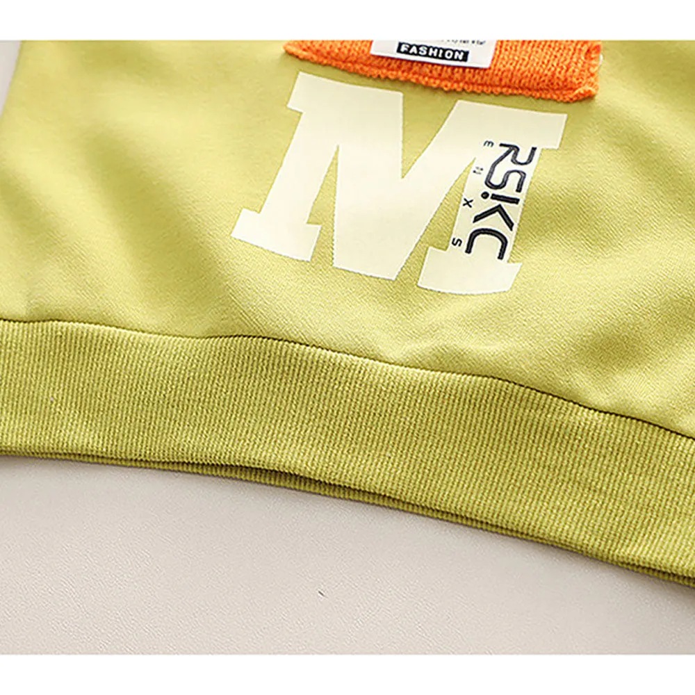 Mint Green 3D Cap Design 2 Pcs Track Suit Set For Toddlers And Kids