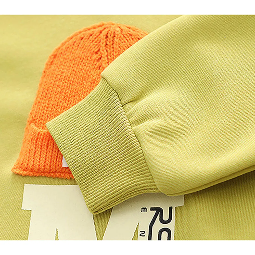 Mint Green 3D Cap Design 2 Pcs Track Suit Set For Toddlers And Kids