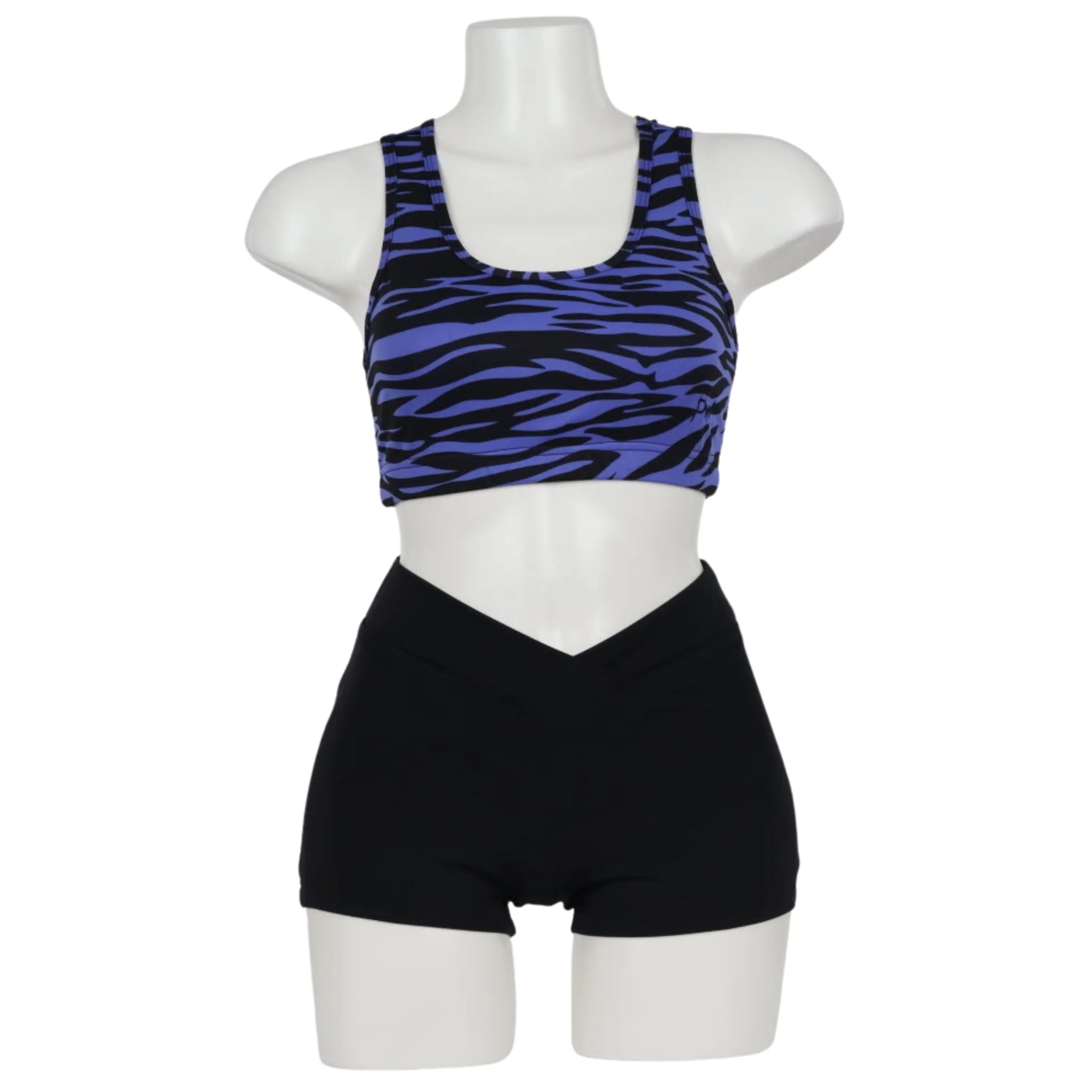 Muscleback Croptop Zebra-Spider Mesh Adult