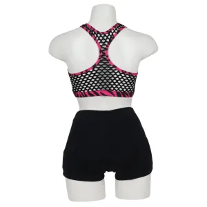 Muscleback Croptop Zebra-Spider Mesh Child