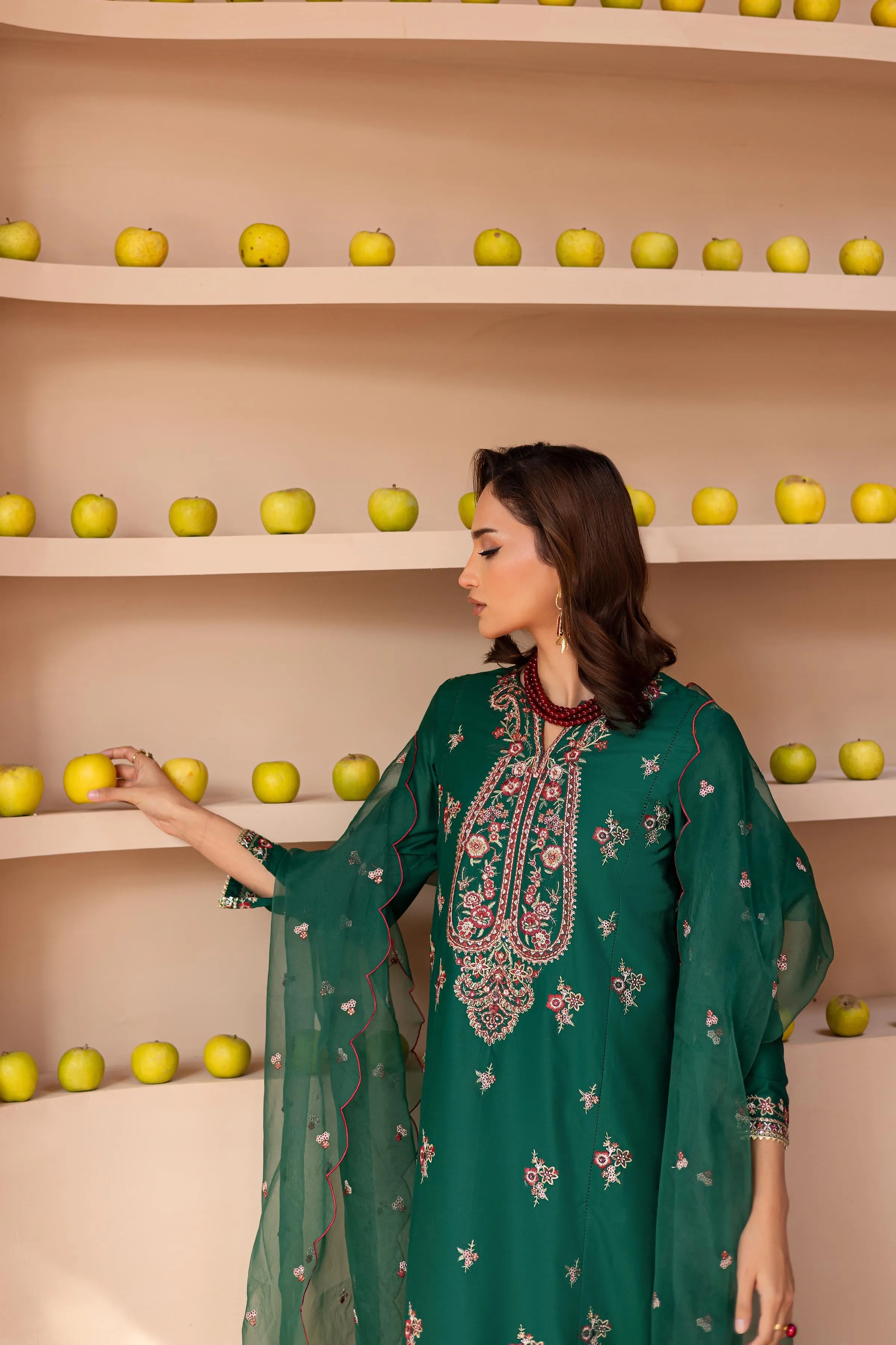 Myra 3Pc - Embroidered Lawn Dress