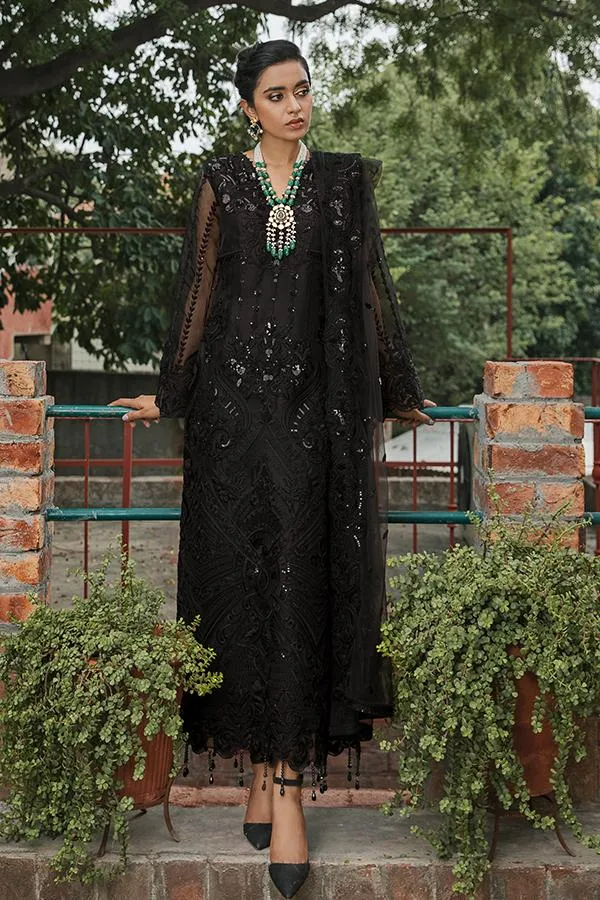 Pakistani Black Dress Party Wear Designer Online #PF137