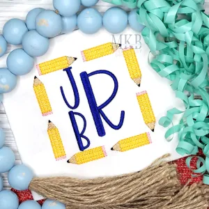 Pencil Square Monogram Frame