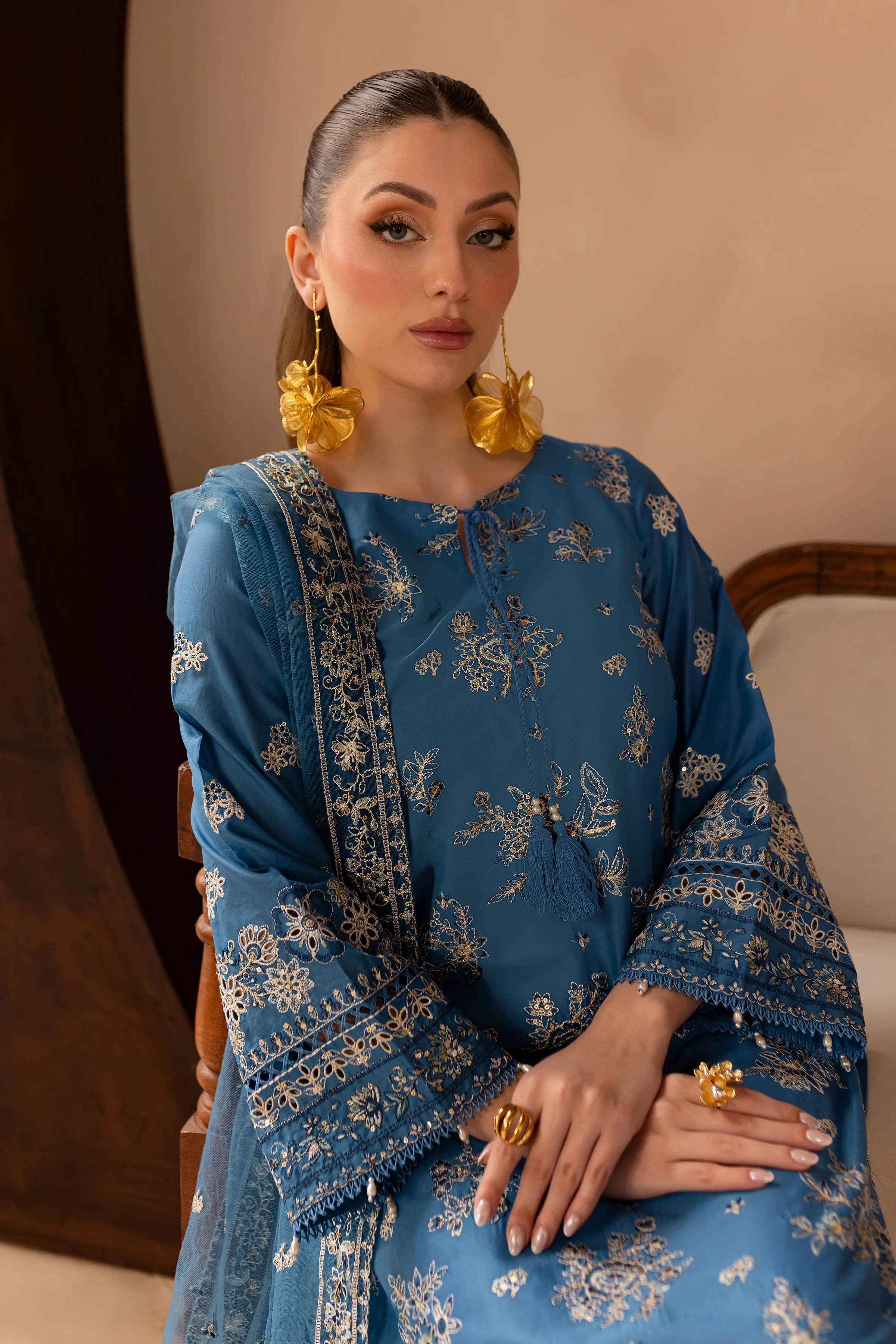 Persona 3Pc - Embroidered Lawn Dress
