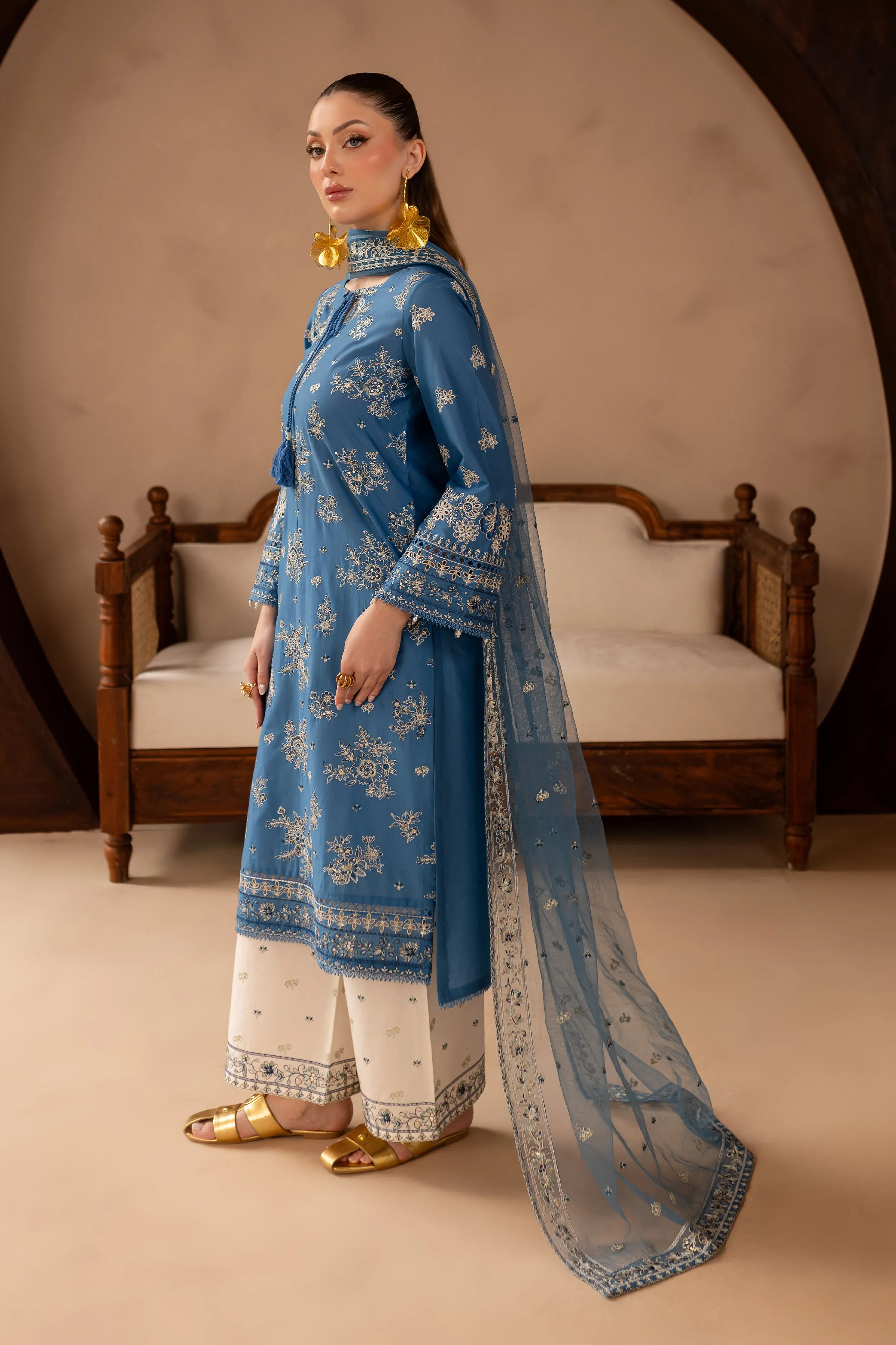 Persona 3Pc - Embroidered Lawn Dress