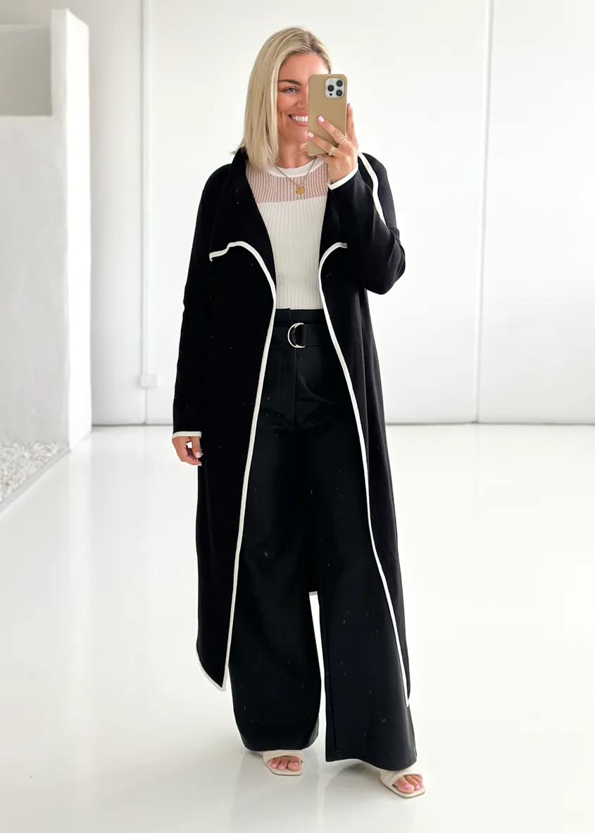 Portland Knit Coat - Black