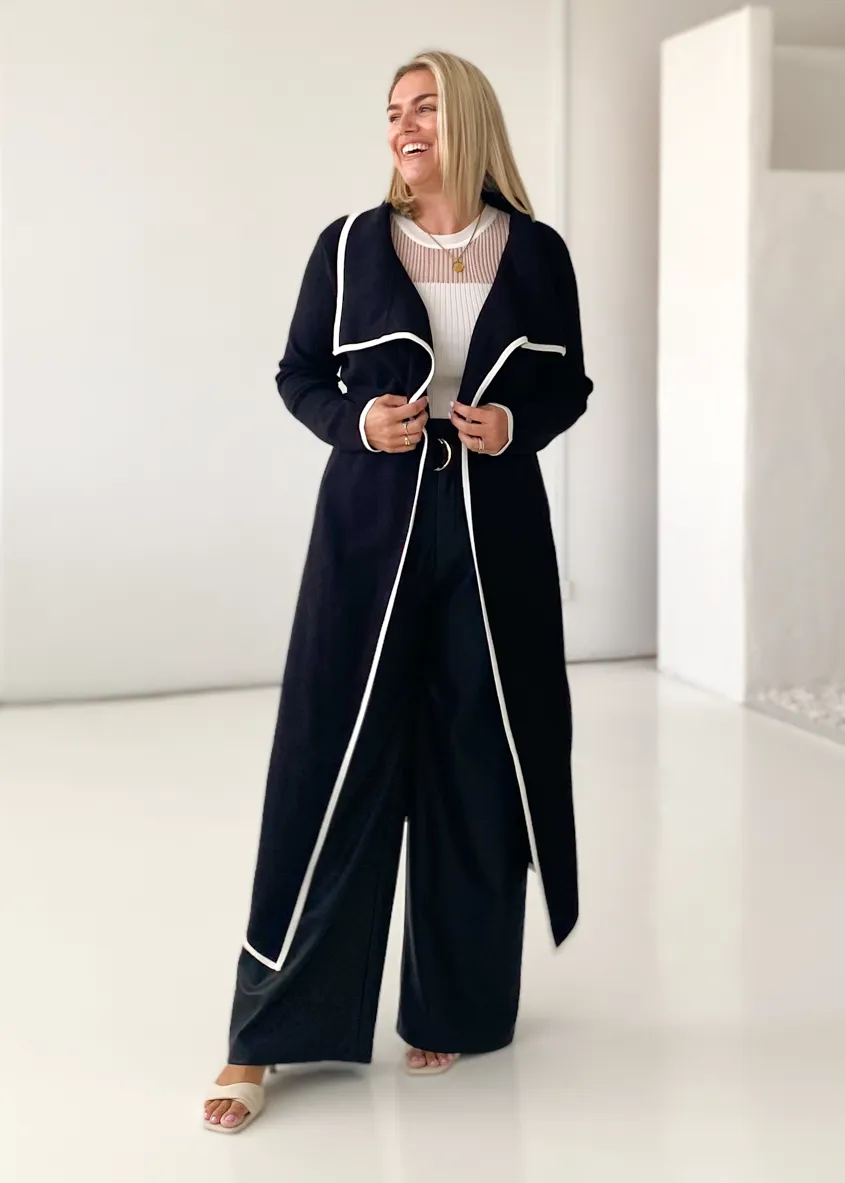 Portland Knit Coat - Black