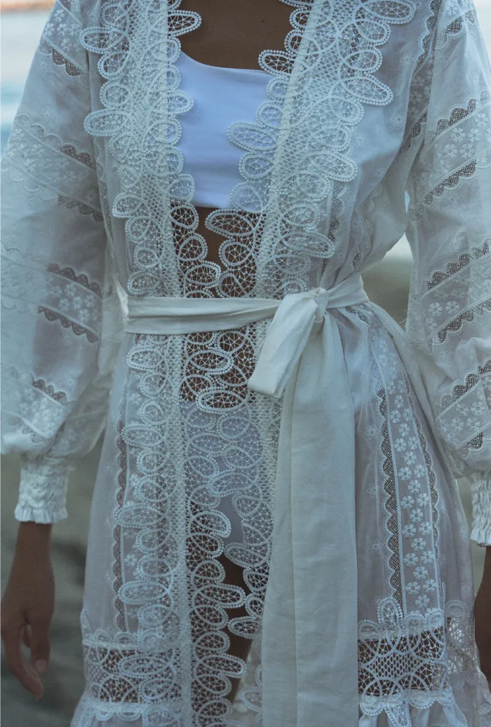 REBECCA KIMONO WHITE