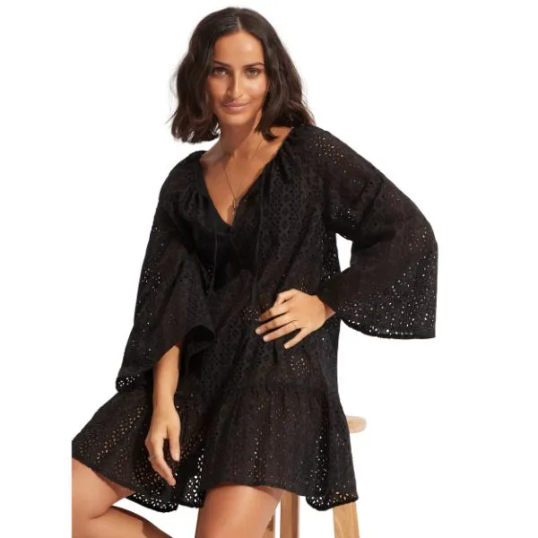 SEAFOLLY - Broderie Anglaise Cover Up
