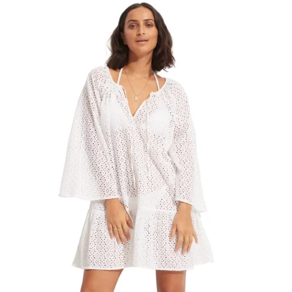 SEAFOLLY - Broderie Anglaise Cover Up