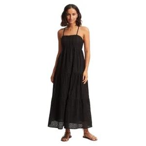 SEAFOLLY - Broderie Anglaise Tiered Maxi Dress
