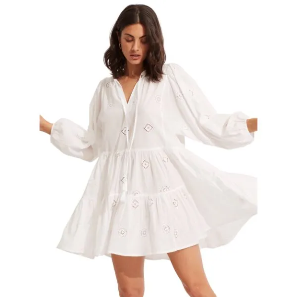 SEAFOLLY - Embroidery Tiered Dress