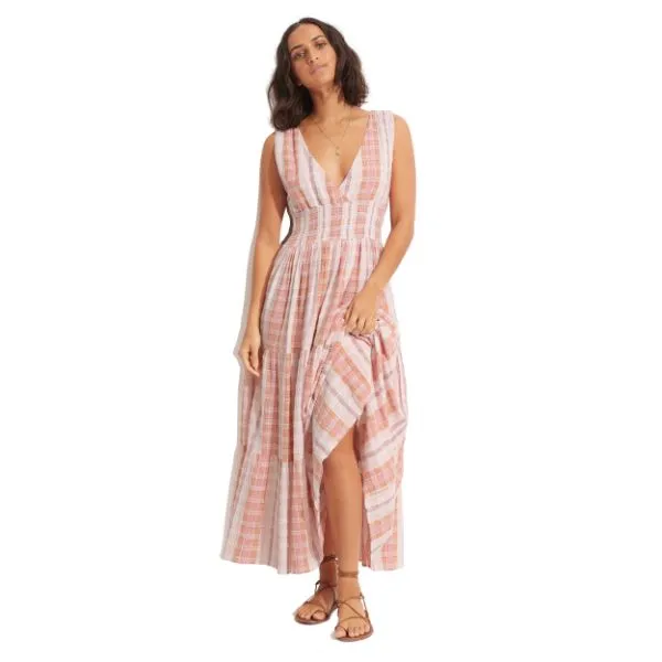 SEAFOLLY - Textured Gingham Maxi Dress