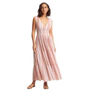 SEAFOLLY - Textured Gingham Maxi Dress
