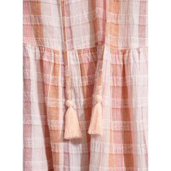 SEAFOLLY - Textured Gingham Tiered Dress