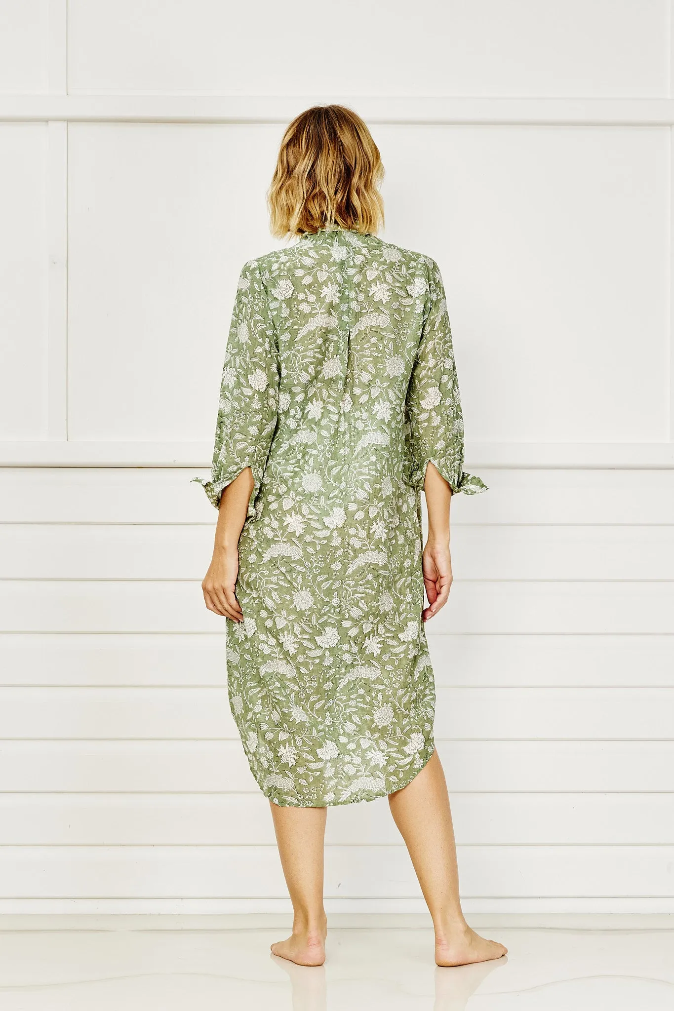 Serendib Shirtdress - Seaweed