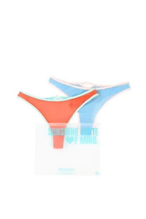 Set Culottes échancrées Bijoux - Cotton Candy & Orange Gum