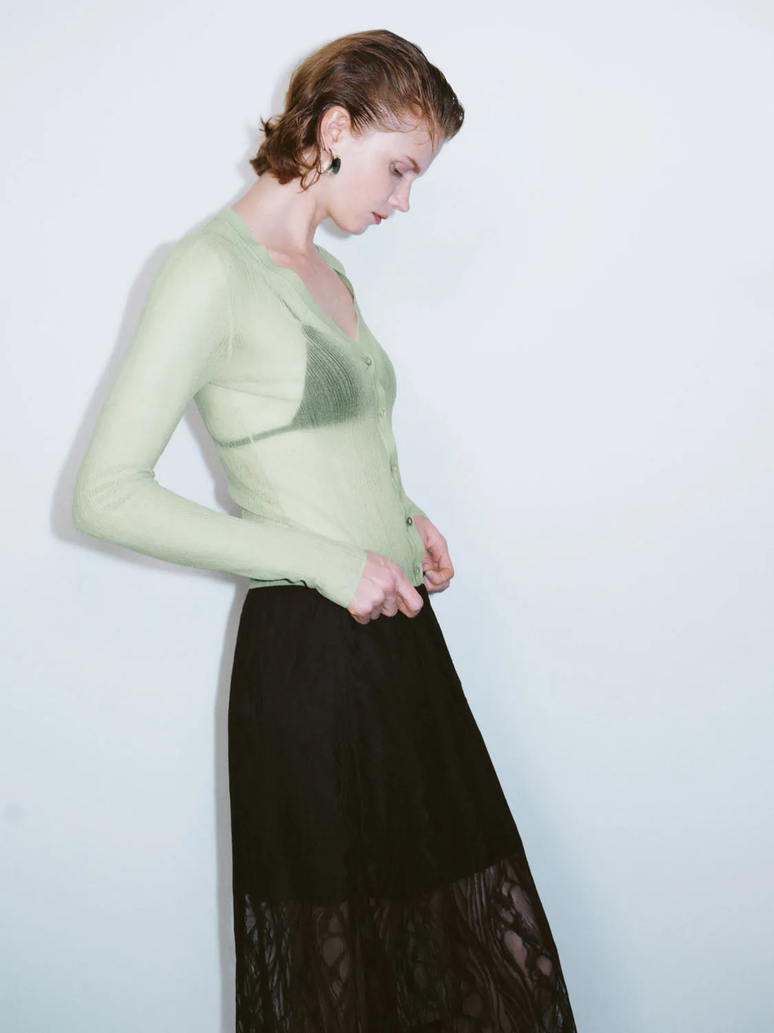 Sheer Knitted Cardigans