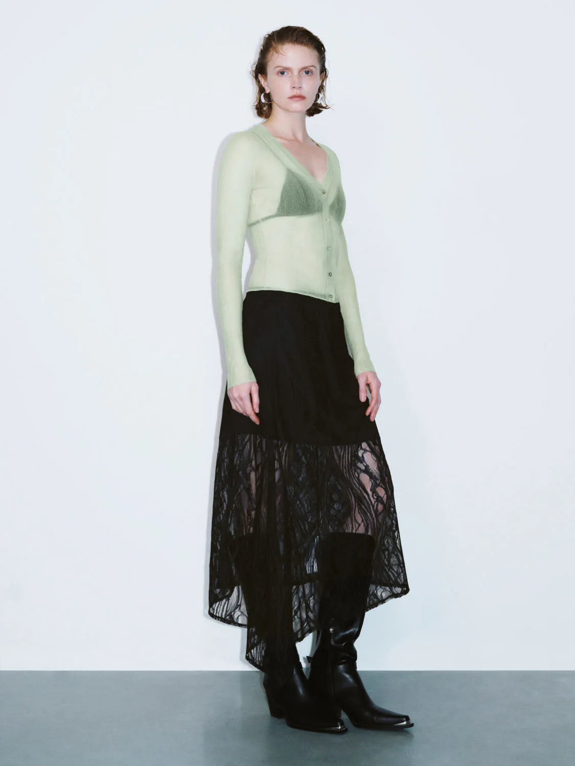 Sheer Knitted Cardigans