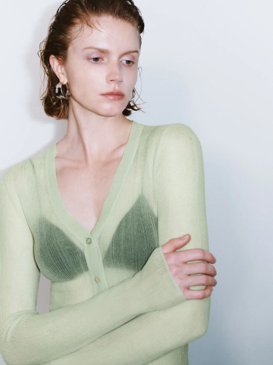 Sheer Knitted Cardigans