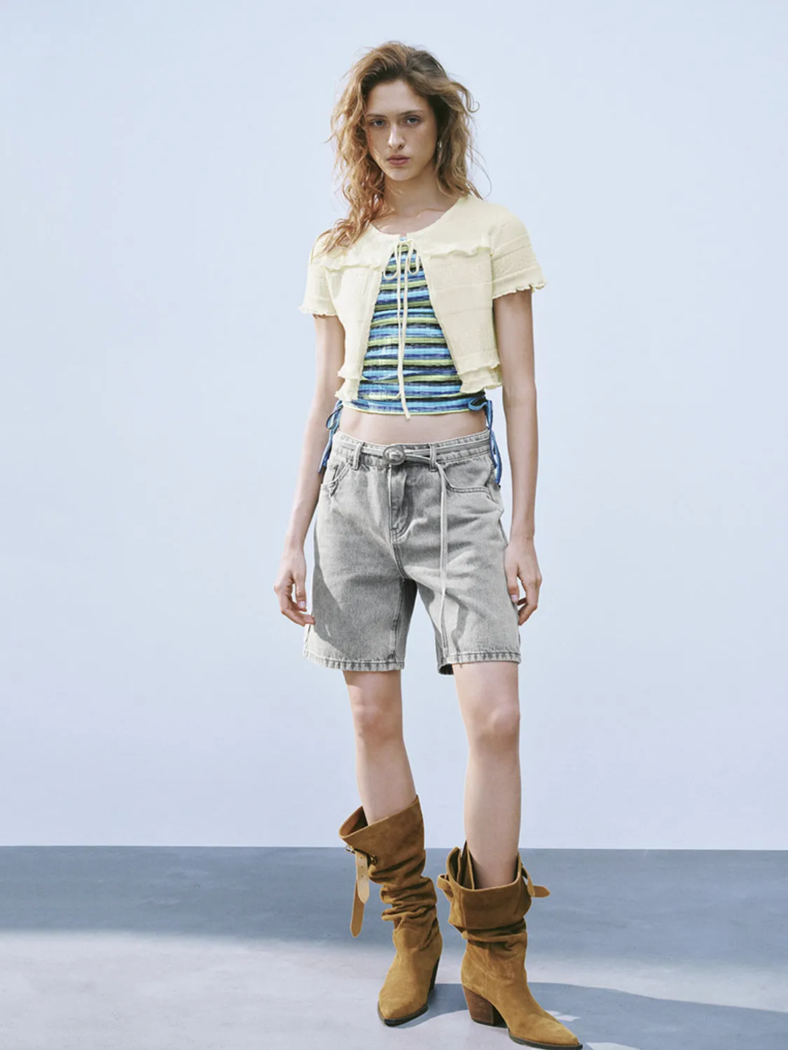 Short Sleeve Knitted Cardigans