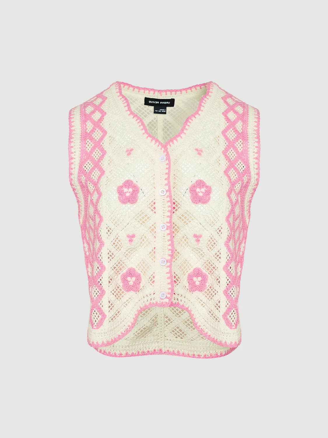 Sleeveless V-Neck Knitted Cardigans