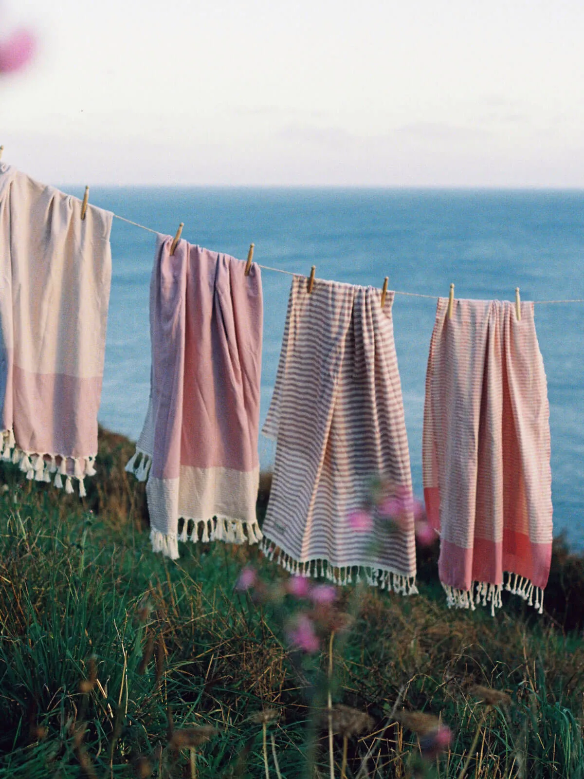 Sorrento Hammam Towel, Vintage Pink