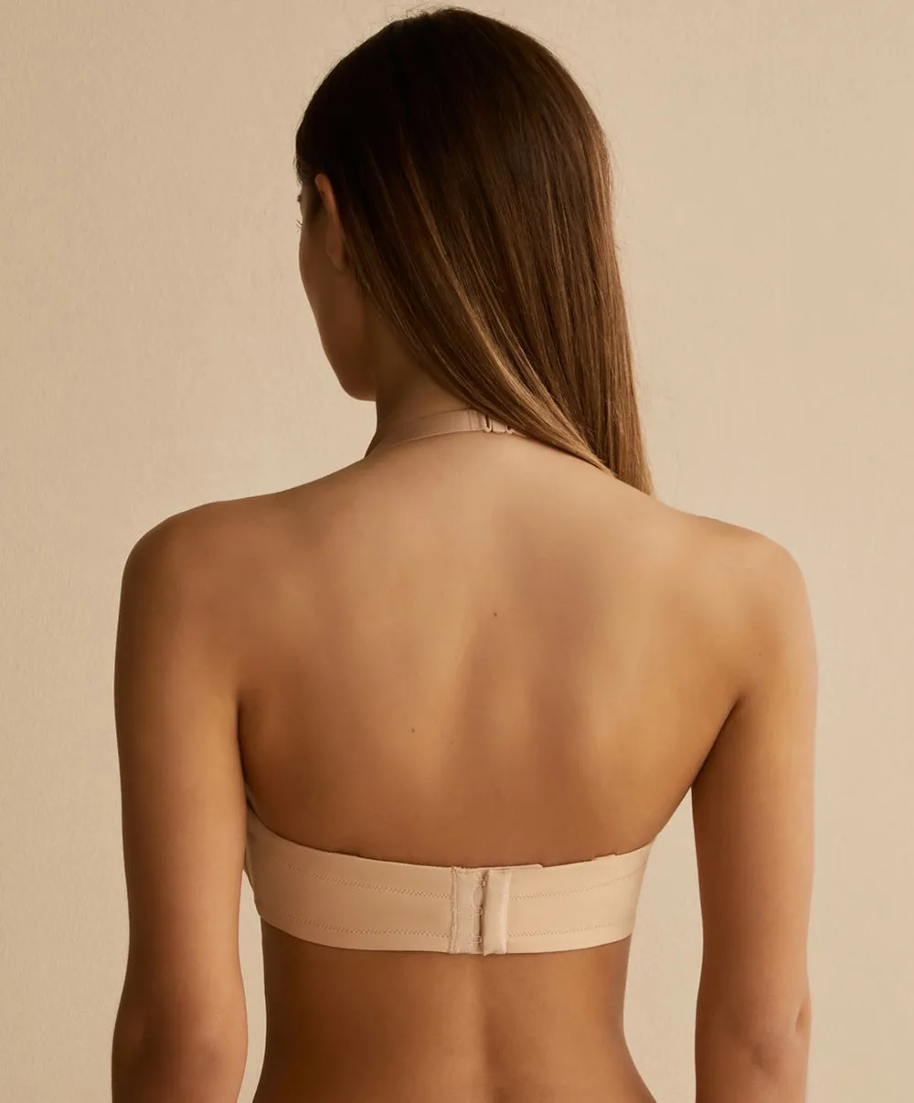 Soutien-gorge bandeau bretelles amovibles grande taille
