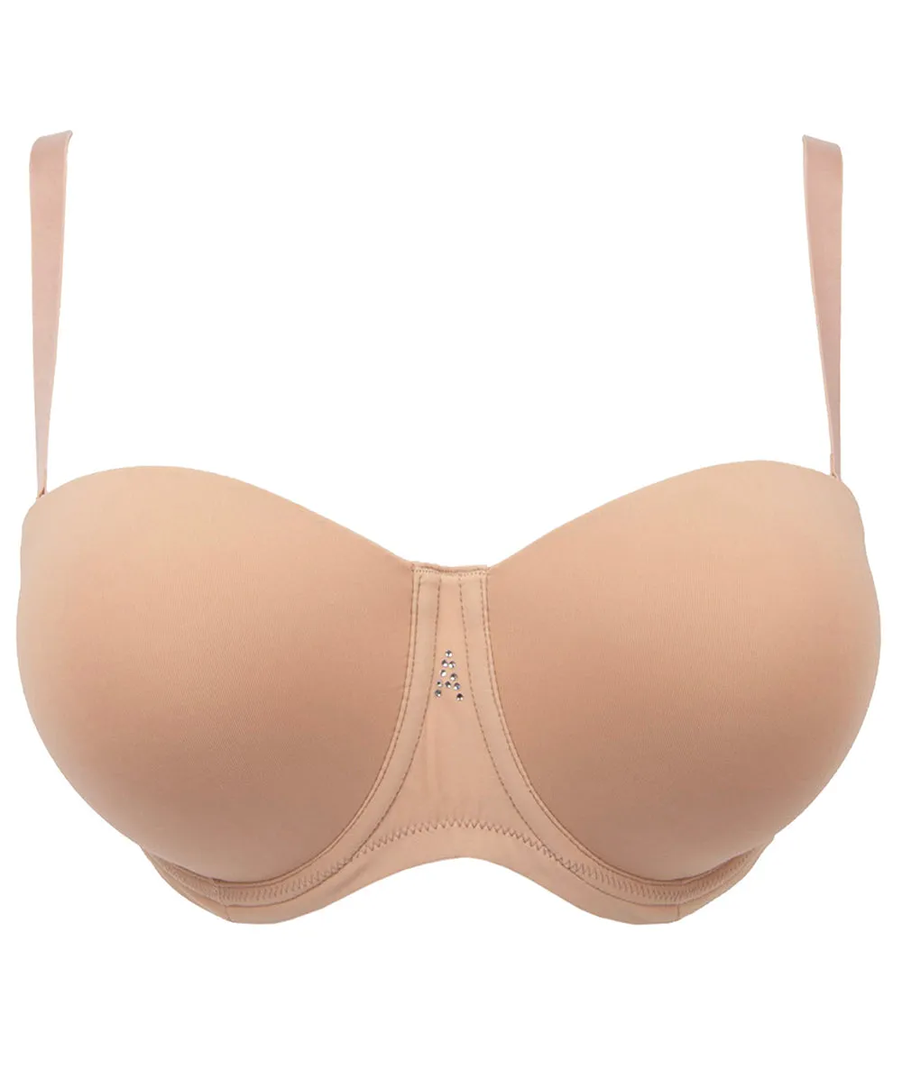 Soutien-gorge bandeau bretelles amovibles grande taille