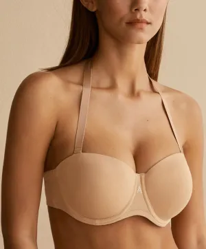 Soutien-gorge bandeau bretelles amovibles grande taille