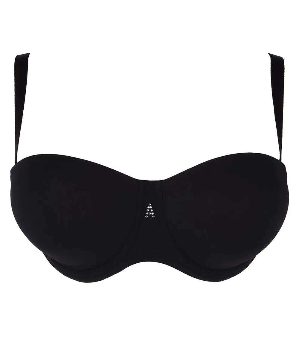 Soutien-gorge bandeau bretelles amovibles grande taille