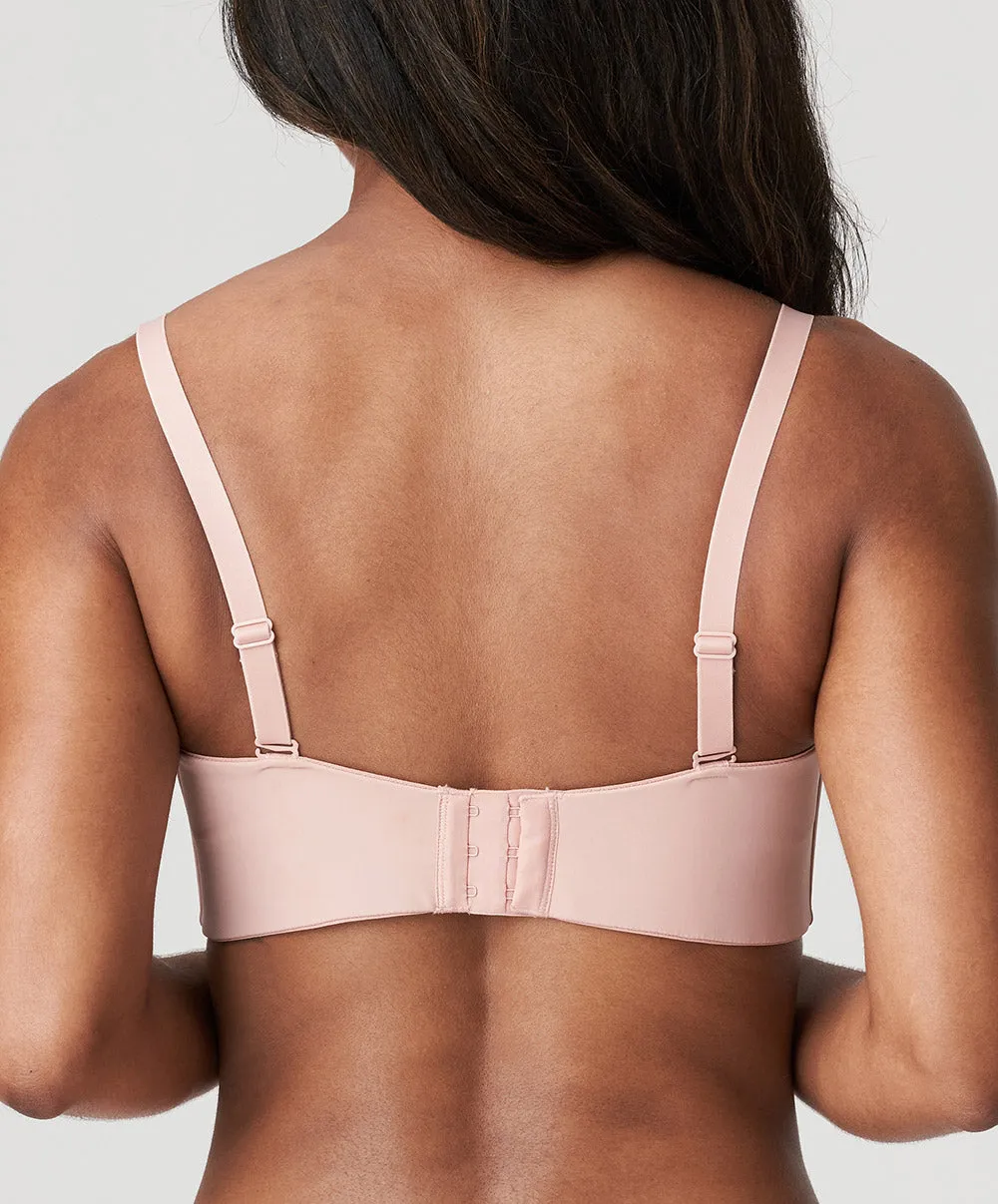 Soutien-gorge bandeau rembourré lisse bretelles amovibles invisible à armatures