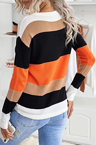 Striped Color Block Sweater