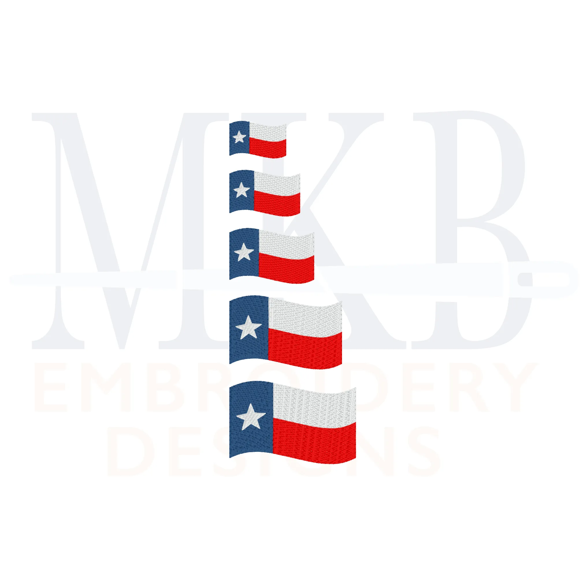 Texas Waving Flag Light Fill Mini