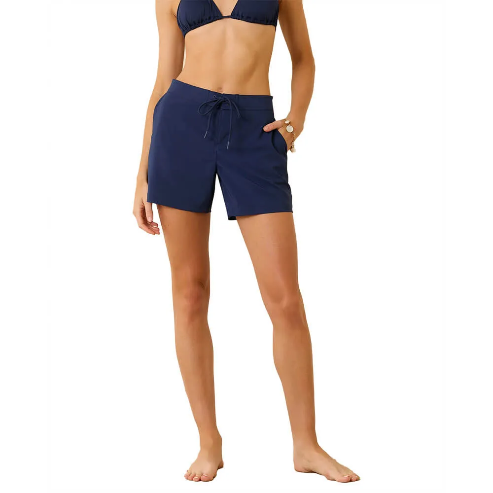 Tommy Bahama Womens Solid Boardshort Coverup - Mare Navy*