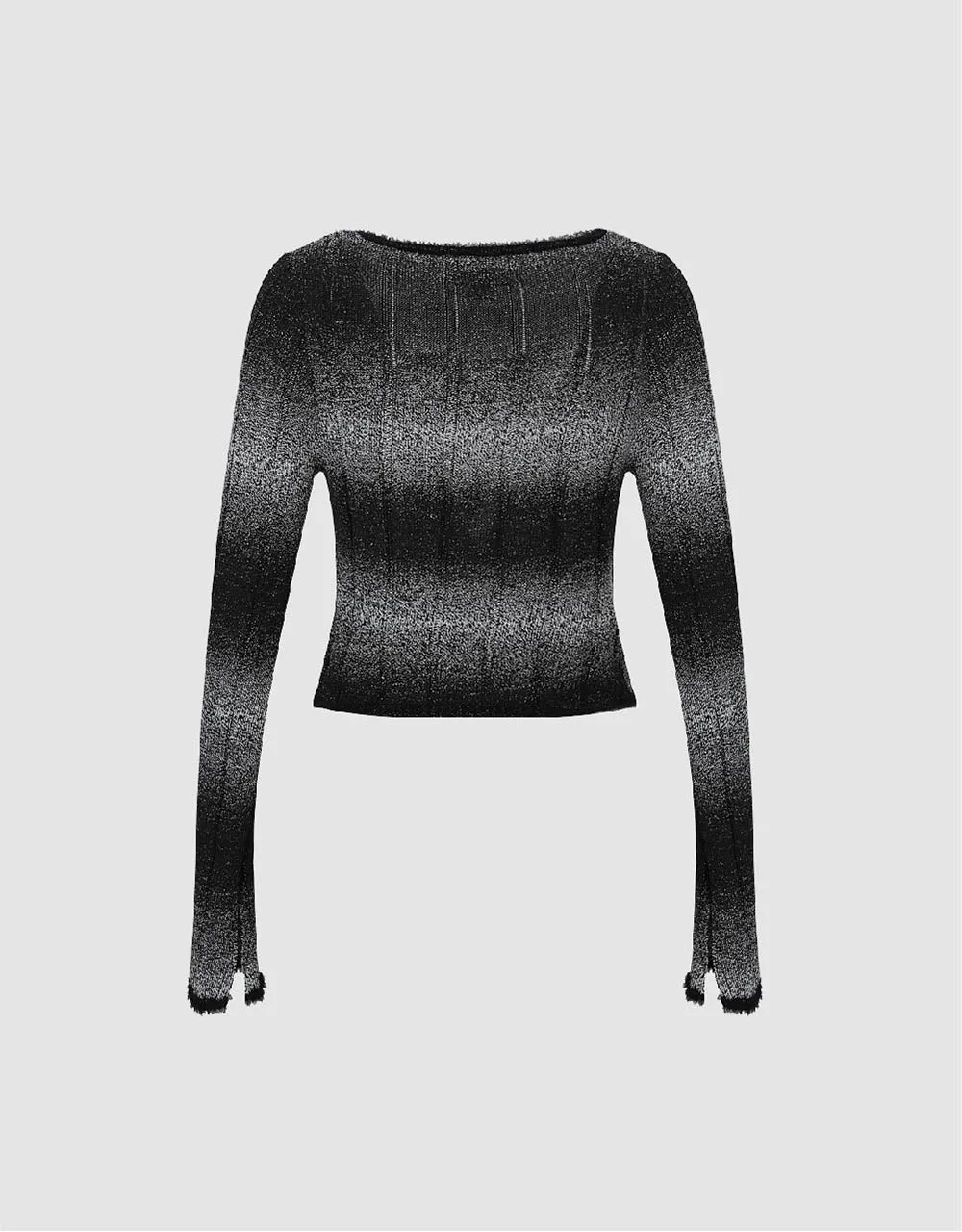 U Neck Skinny Knitted Cardigan