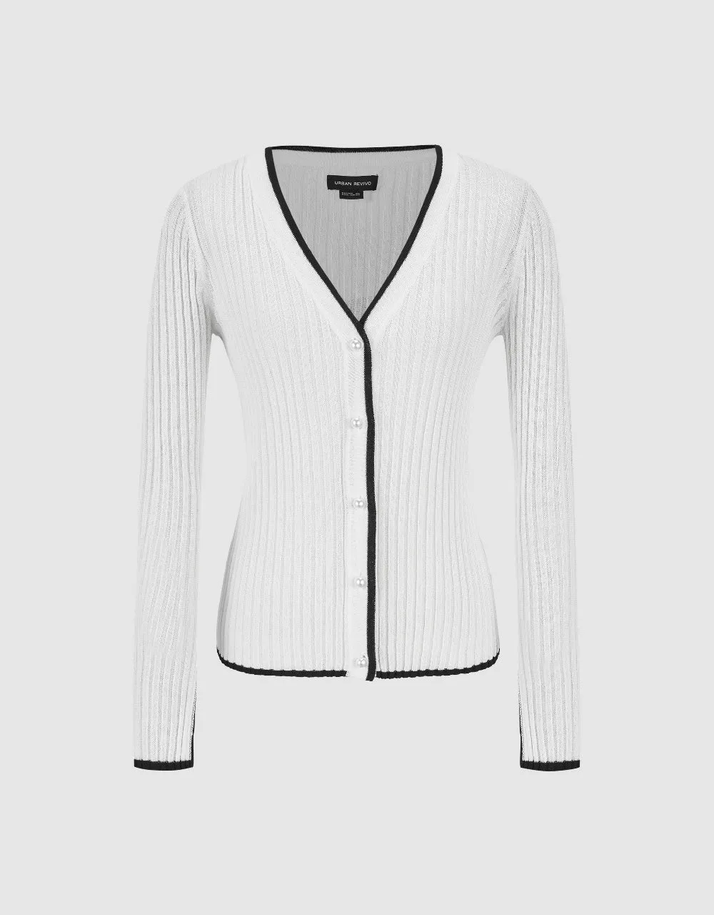 V-Neck Knitted Cardigan