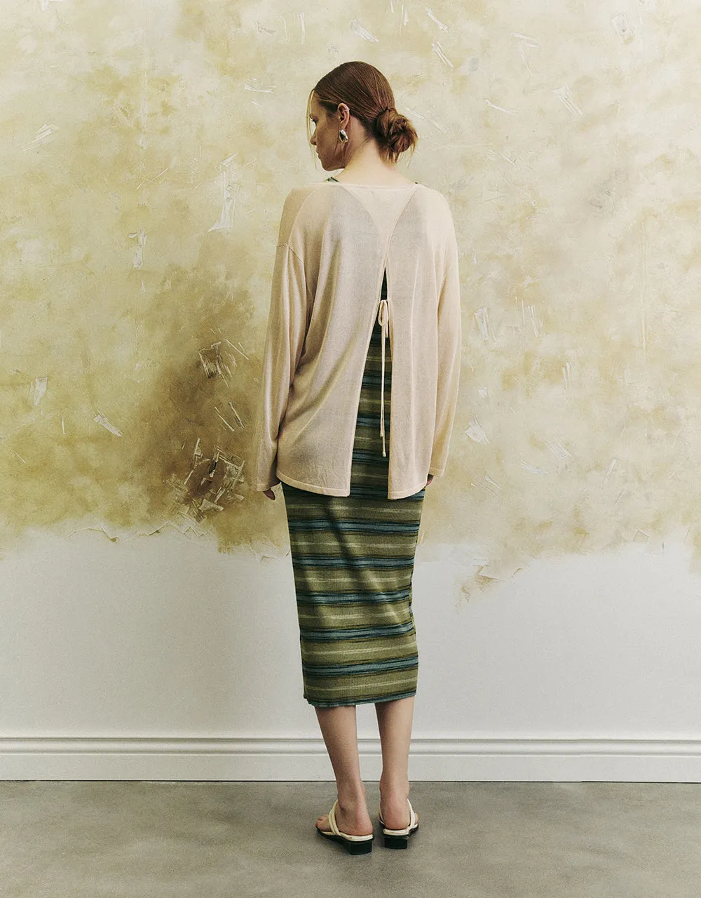 V-Neck Knitted Cardigan