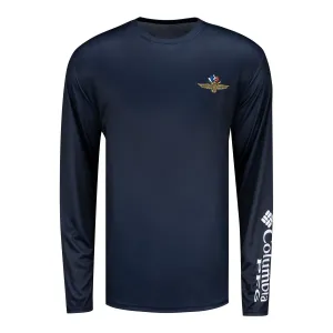Wing Wheel Flag Columbia Terminal Tackle Long Sleeve Shirt